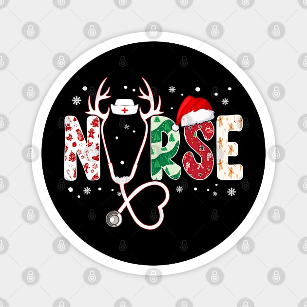 christmas nurse Magnet by Leosit